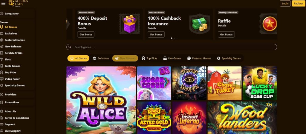 golden lady casino